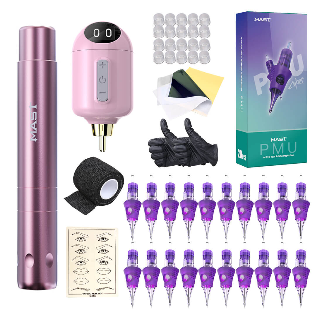 Mast Tour Air Wireless Tattoo Machine Advanced Bundle - Dragonhawktattoos
