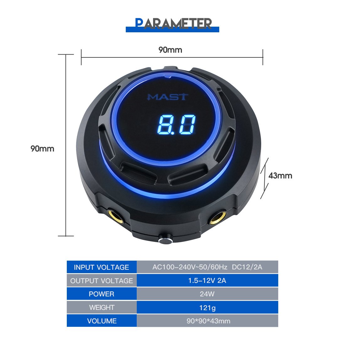 Dragonhawk Fold Pro Tattoo Machine Kit Halo Power Supply - Dragonhawktattoos