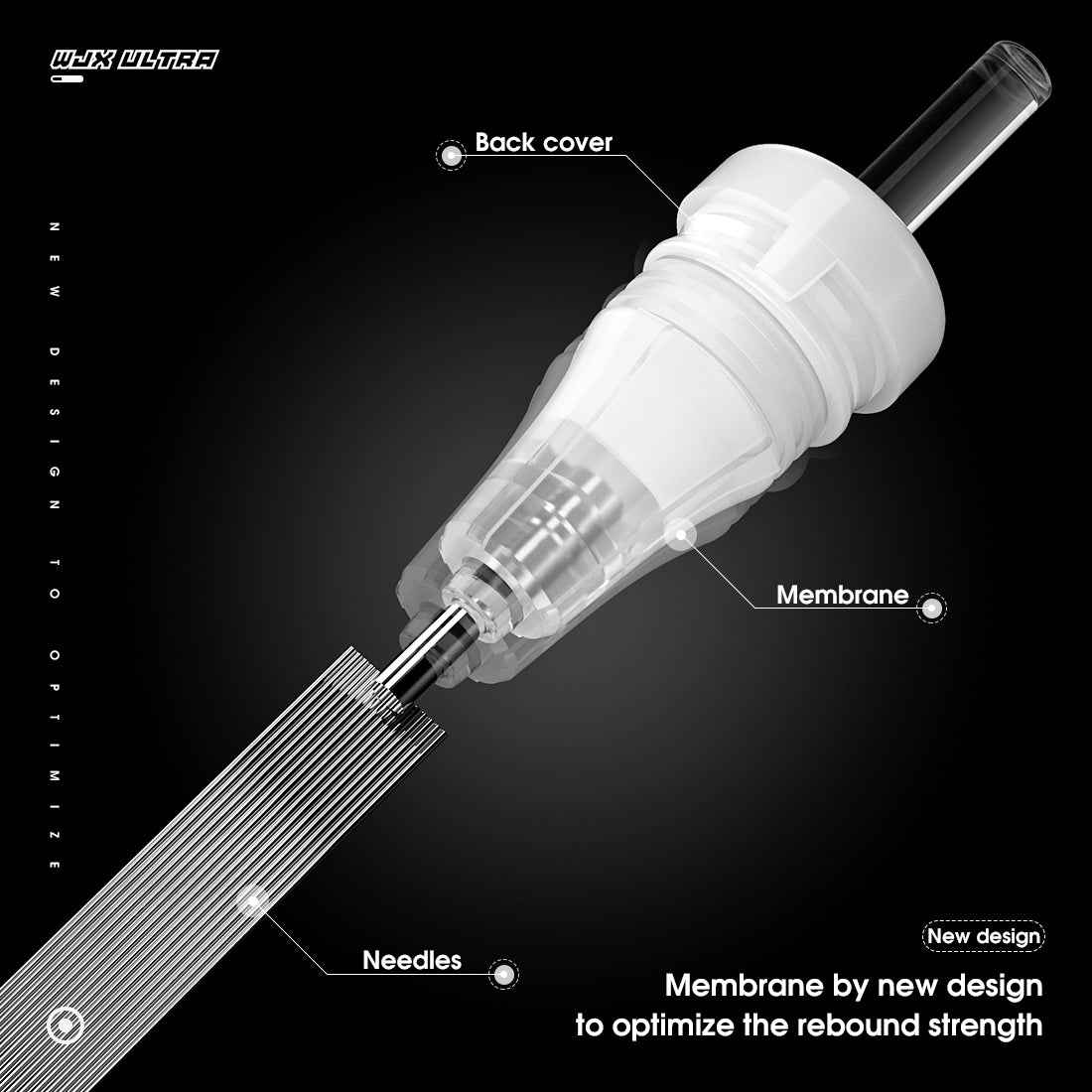 WJX Ultra Innovation Tattoo Cartridges Needles (RL)  Round Liner - Box of 20 - Dragonhawktattoos