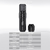 5pcs Fold Pro Wireless Tattoo Pen Machine with 7 Stroke Length - Dragonhawktattoos
