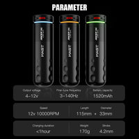 Mast Tattoo Racer Pro Tattoo Machine Gun Wireless 4.2mm Stroke Mcore-pro Motor - Dragonhawktattoos