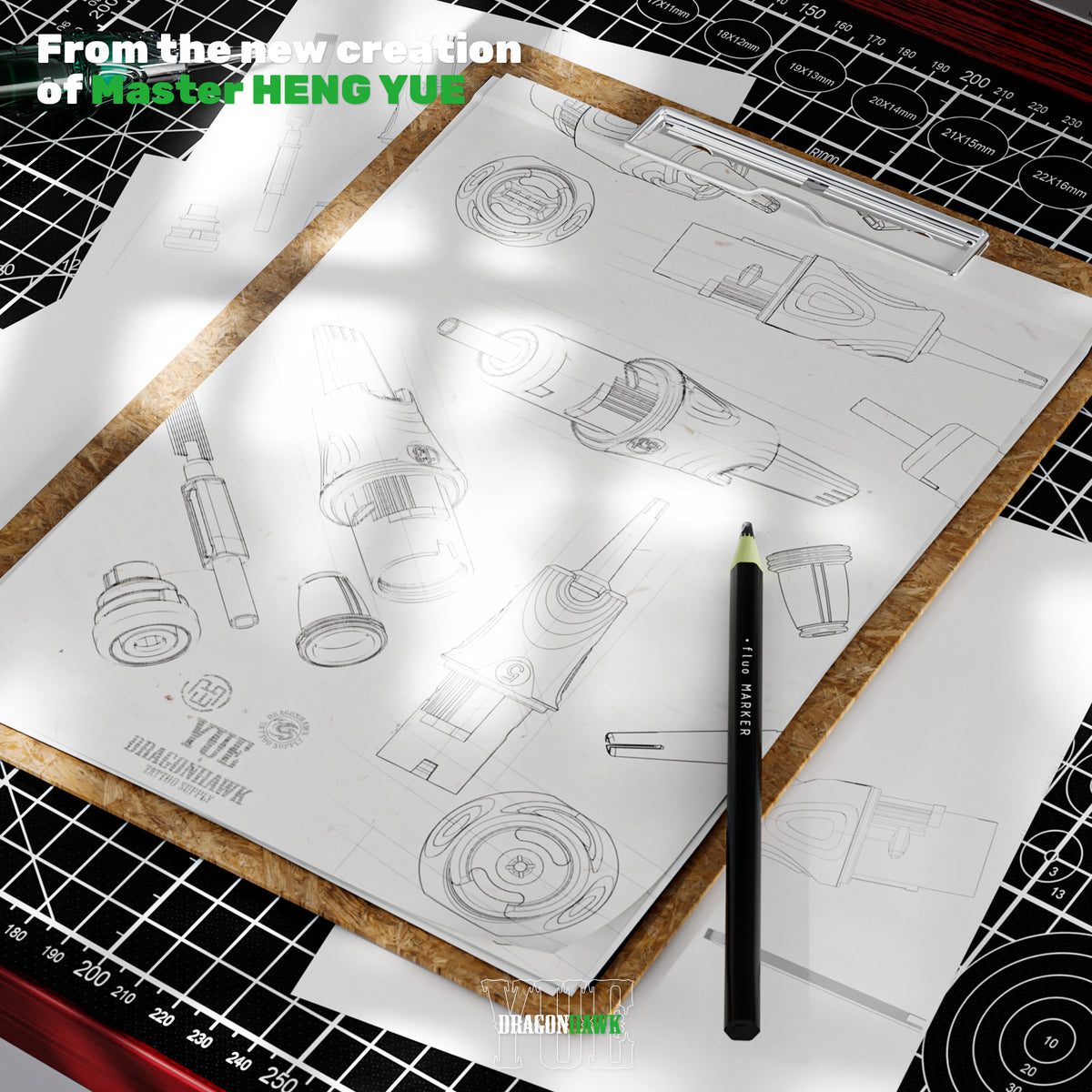 Dragonhawk Yue Cartridges Needles 0.30MM 3.5mm Taper Round Magnum - Box of 20 - Dragonhawktattoos