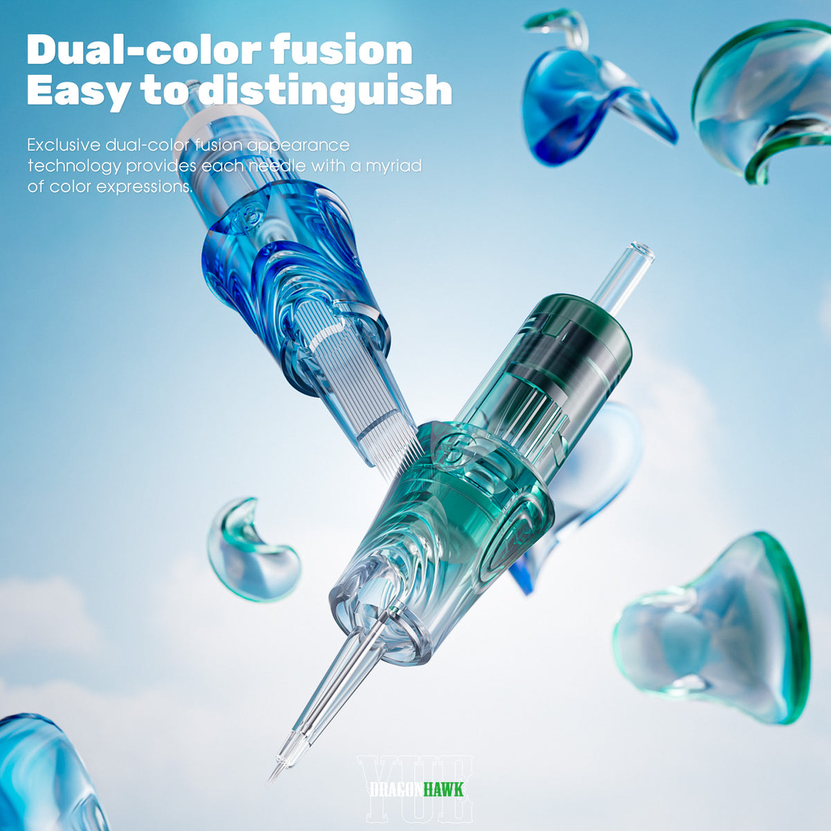 Dragonhawk Yue Cartridges Needles 0.30MM 3.5mm Taper Round Magnum - Box of 20 - Dragonhawktattoos