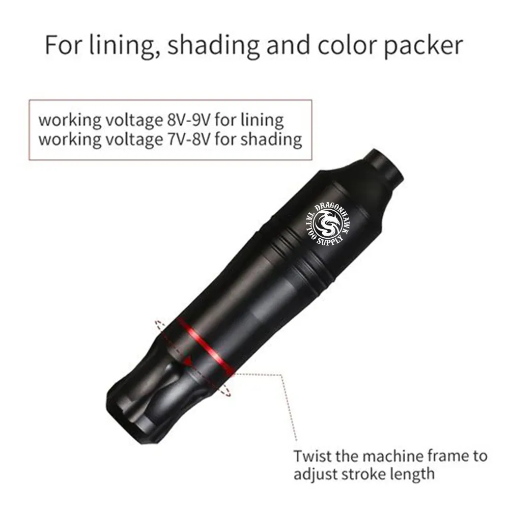 Dragonhawk Rotary Pen Tattoo Machine Starter Bundle - Dragonhawktattoos