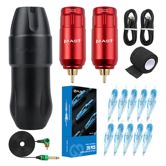 Dragonhawk Mast Tour Pro Wireless Kit with Replacement Battery - Dragonhawktattoos
