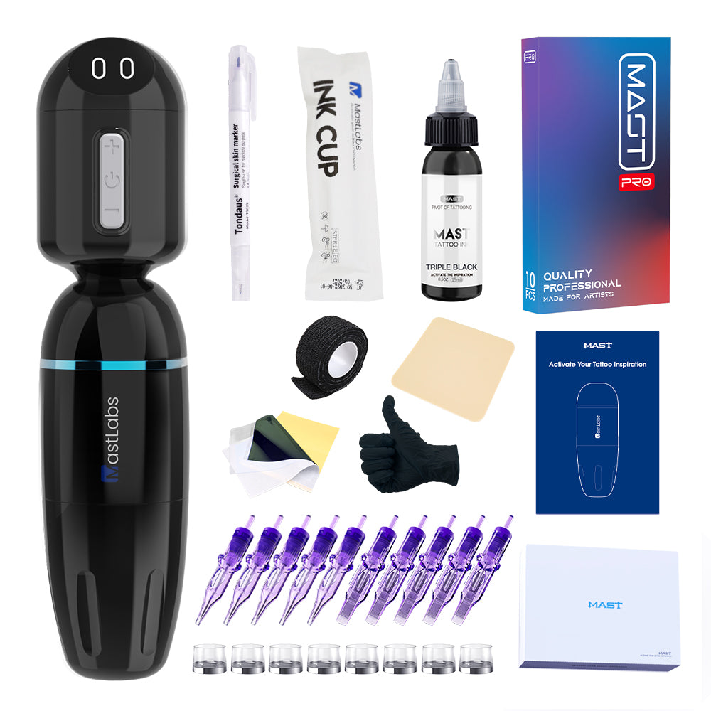 Mast S7 Wireless Tattoo Pen Machine Kit - Dragonhawktattoos
