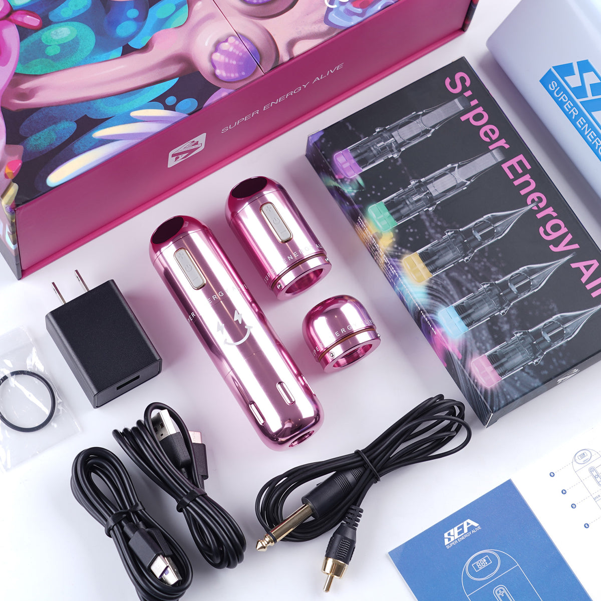 SEA Capsule Shape Wireless Pen Tattoo Pen Machine - Dragonhawktattoos