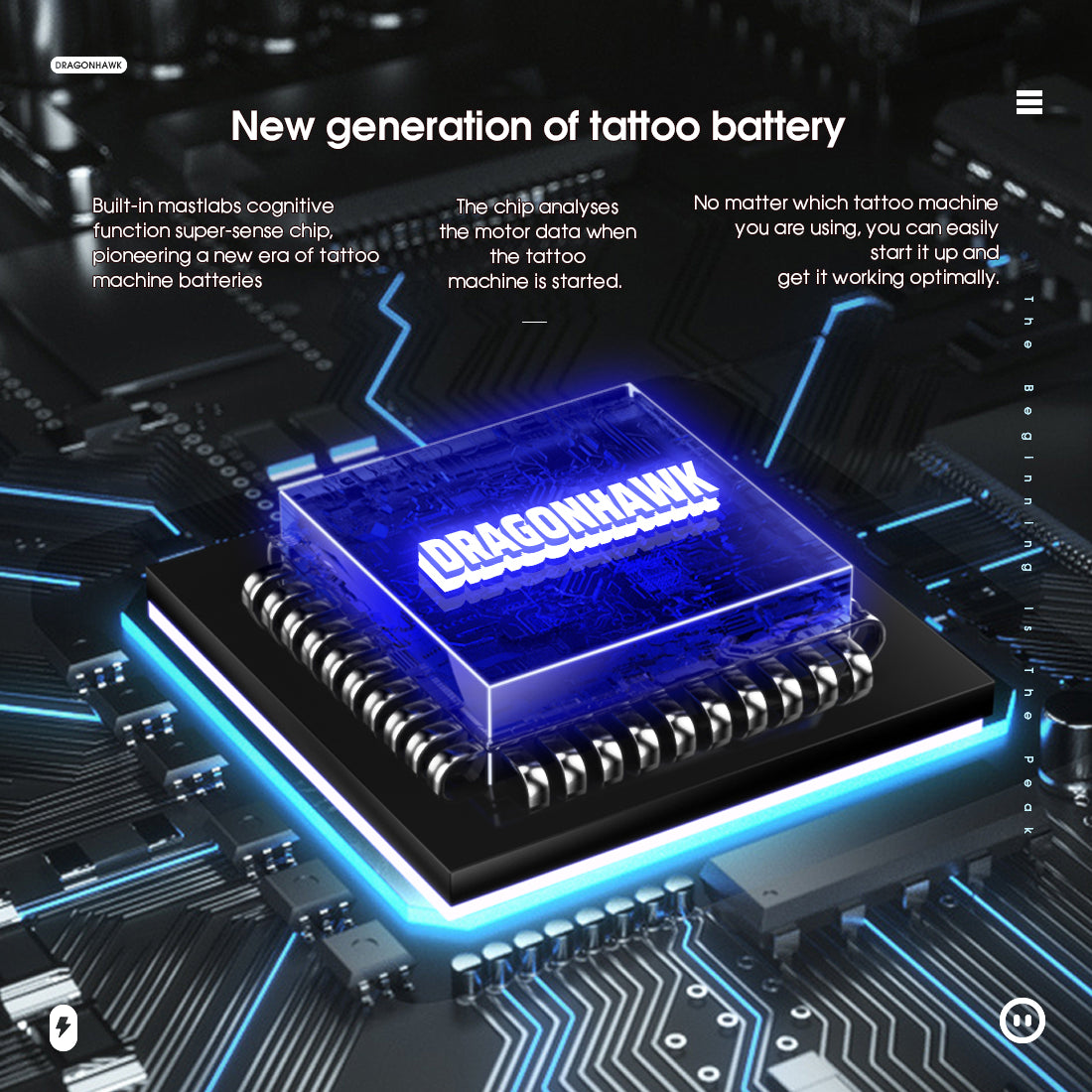 Dragonhawk B3 Wireless Tattoo Battery - Dragonhawktattoos
