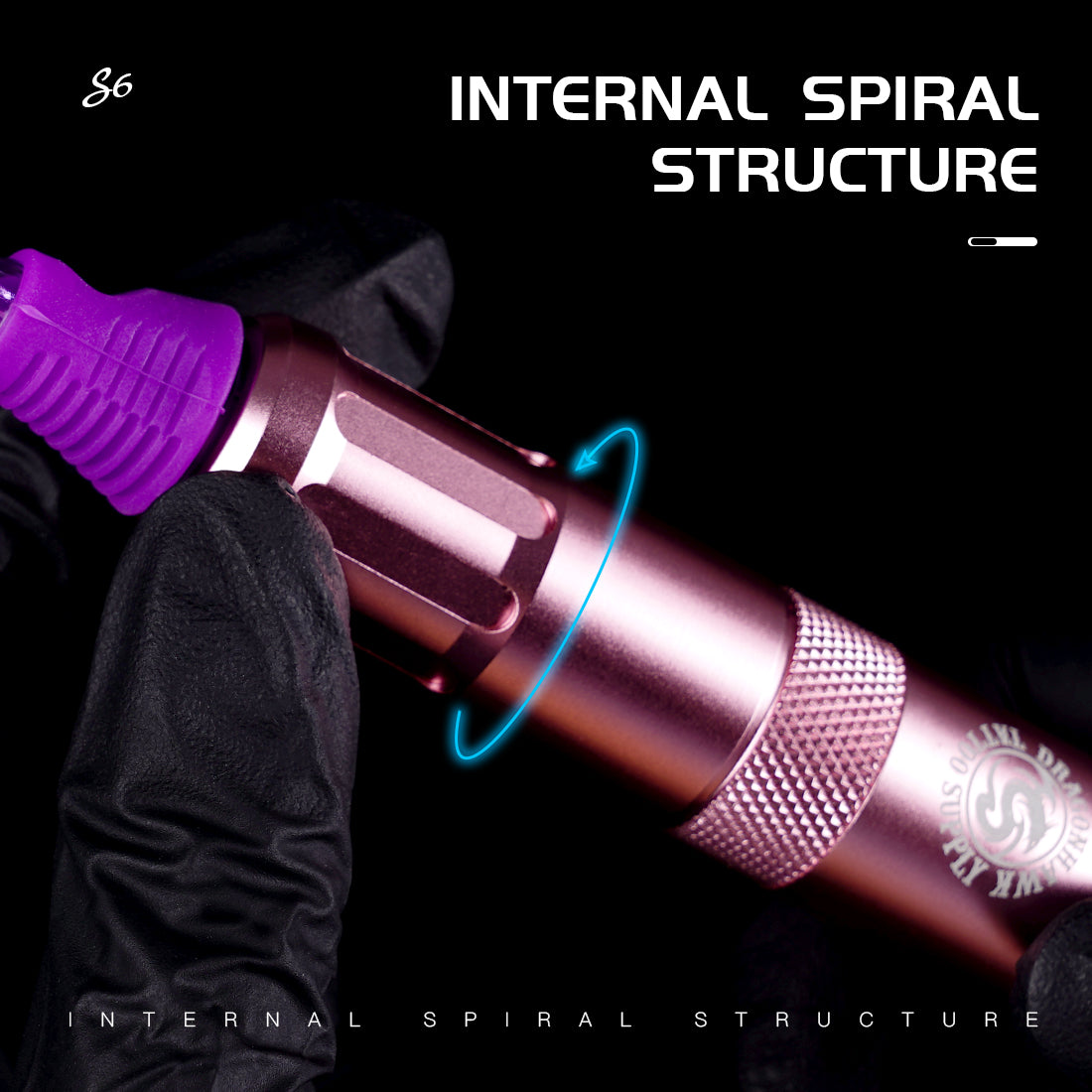 Dragonhawk S6 Rotary Tattoo Machine Black Tattoo Kits - Dragonhawktattoos