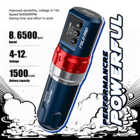 Dragonhawk Wireless Tattoo Pen Machine with 7 Stroke Length | Fold Pro (2 Batteries Ver) - Dragonhawktattoos