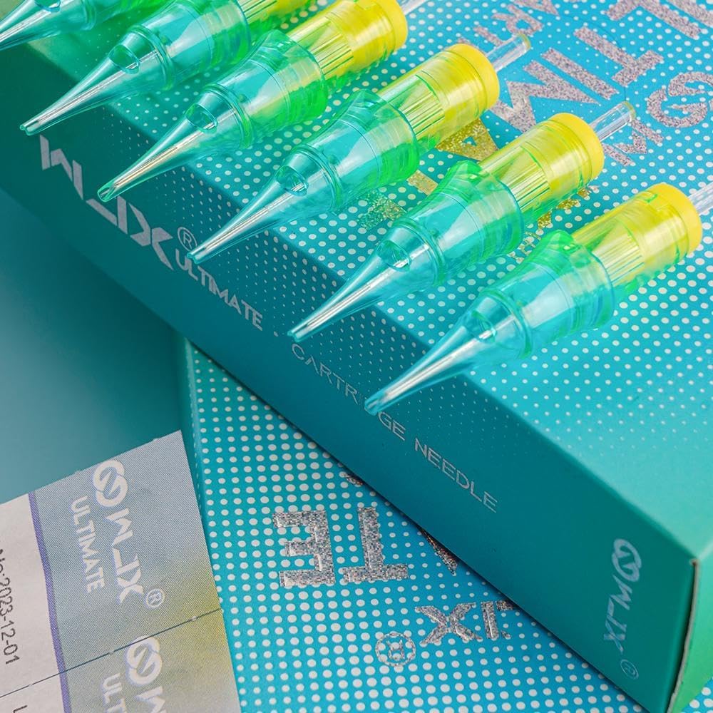 WJX ULTIMATE Tattoo Professional Cartridges Needles Sample Mixed Size - Box of 50 - Dragonhawktattoos