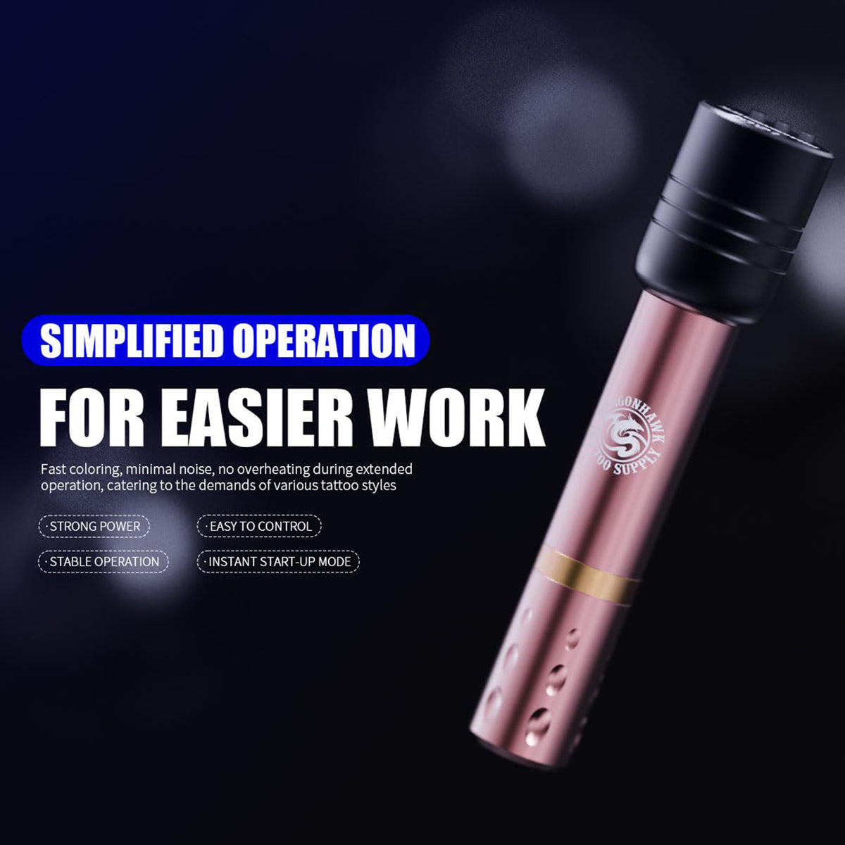 Dragonhawk S6 Pro Tattoo Pen Wireless Battery Kits - Dragonhawktattoos