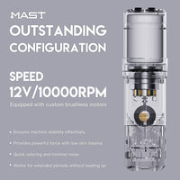 Mast A3 Wireless Tattoo Gun Rotary Pen Kit 3.5mm Stroke Length - Dragonhawktattoos