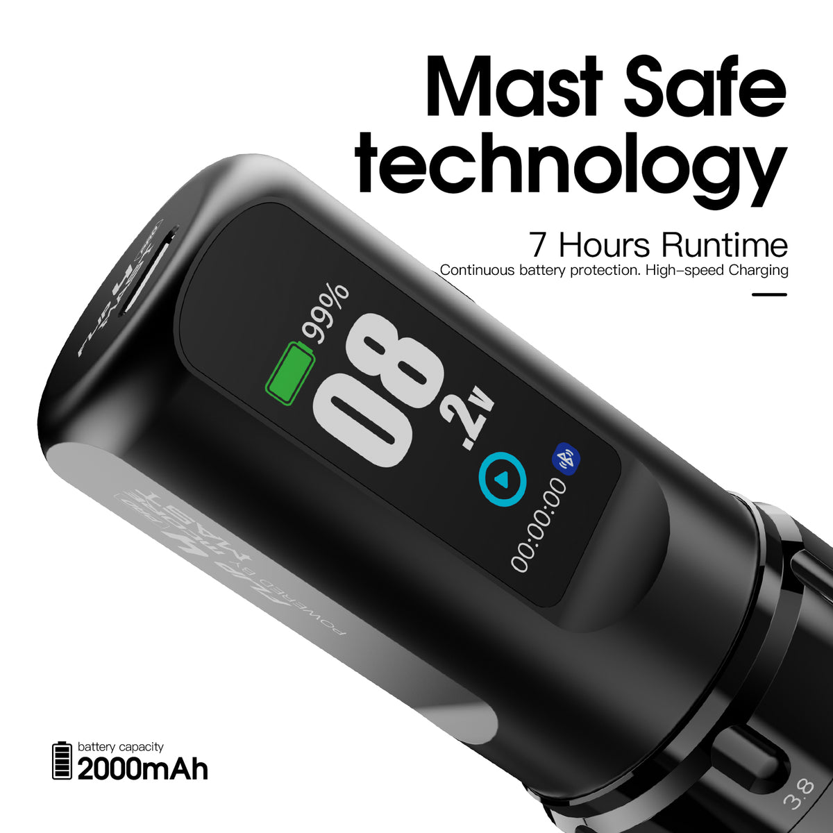 Mast Flip4 Pro Wireless Tattoo Machine Pen 2.5mm-4.5mm Strokes Length - Dragonhawktattoos