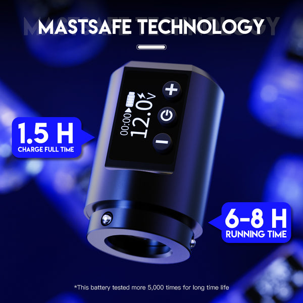 Mast Mini Wireless Pro Tattoo Pen Machine Fast Charge Battery Supply - Dragonhawktattoos