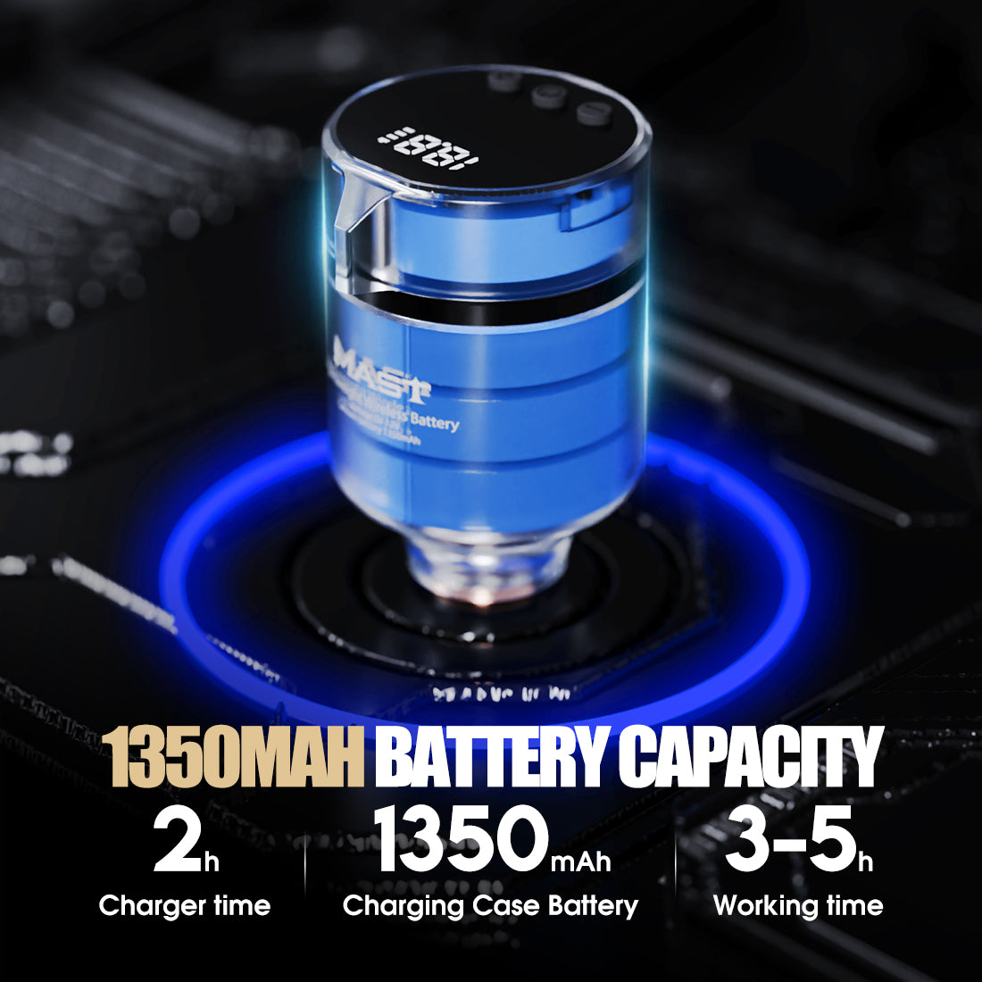 Dragonhawk T1 Wireless Battery Tattoo Power Supplies (Black Gold) - Dragonhawktattoos