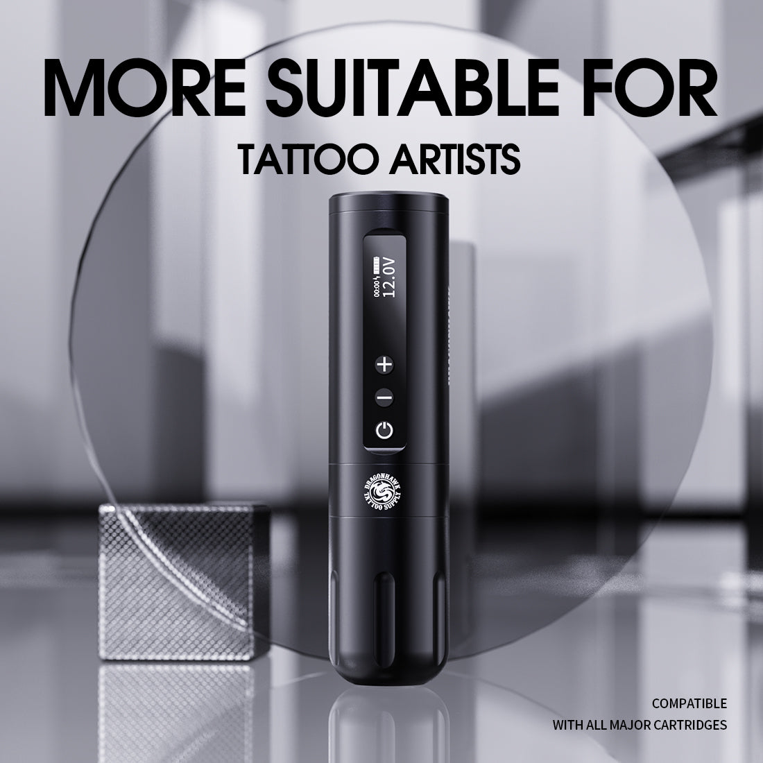 Dragonhawk X10 Wireless Tattoo Pen 3.5MM Stroke Beginner Tattoo Kit - Dragonhawktattoos