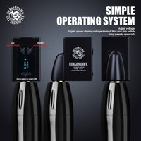 Dragonhawk B1 Wireless Tattoo Battery Power Supply RCA and DC Connect - Dragonhawktattoos