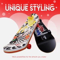 3 Packs Practice Skins Fingerboard Mini Skateboards Collectible - Dragonhawktattoos