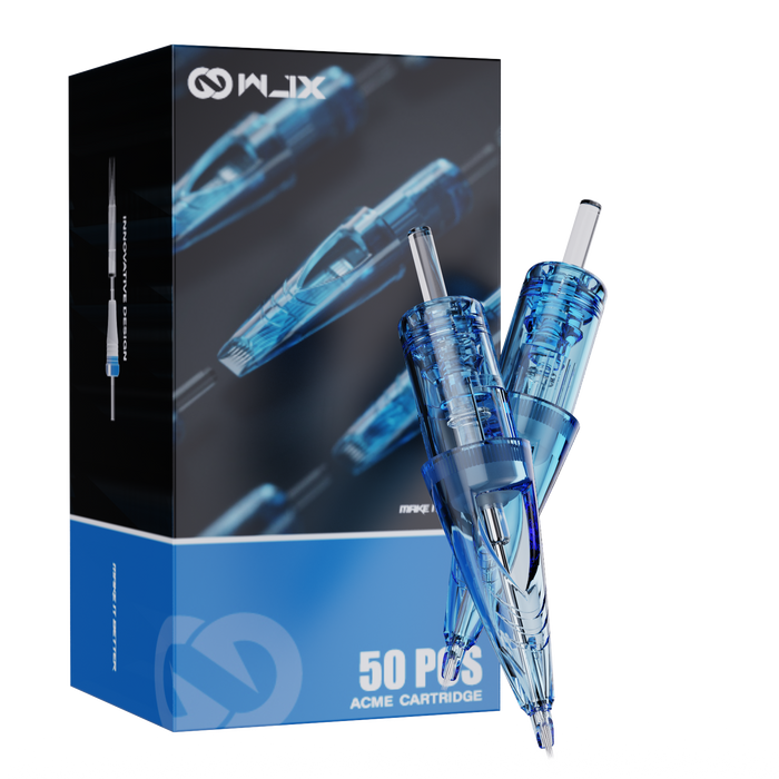 WJX Tattoo Cartridges Needles Disposable Supply 50Pcs Mixed Size - Dragonhawktattoos