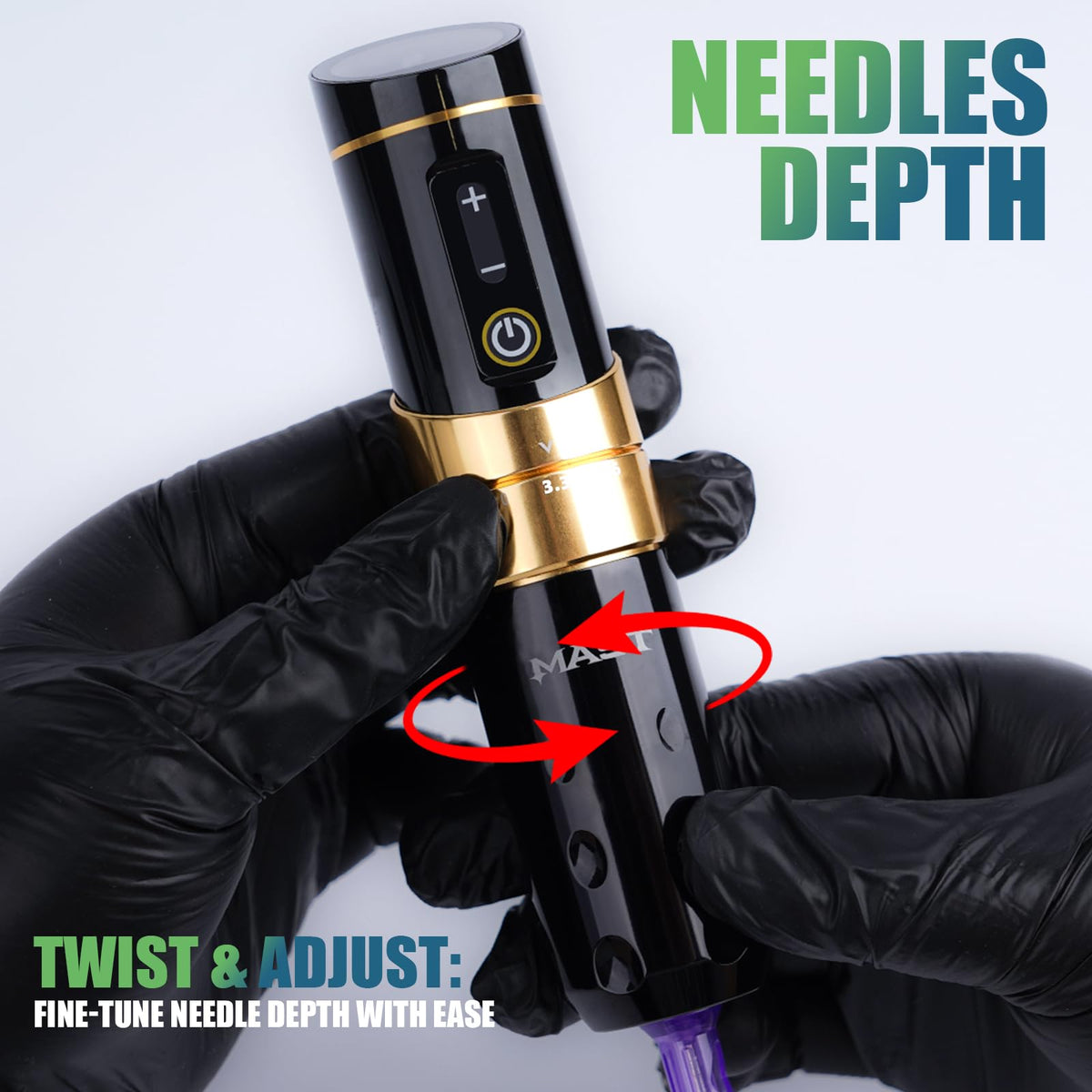 Mast Flip3 Wireless Tattoo Machine Pen Professional  Bundle - Dragonhawktattoos