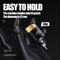 Dragonhawk T1 Wireless Battery Tattoo Power Supplies (Black Gold) - Dragonhawktattoos