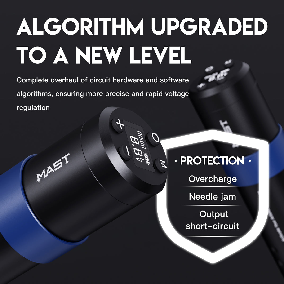 Mast A3 Wireless Tattoo Gun Rotary Pen Kit 3.5mm Stroke Length - Dragonhawktattoos