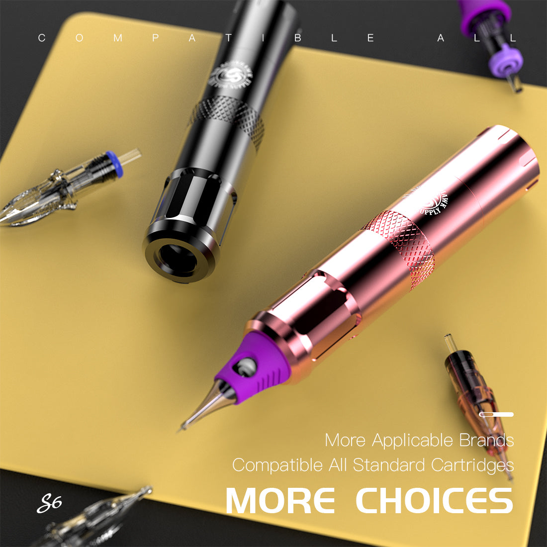 Dragonhawk S6 Rotary Tattoo Machine Black Tattoo Kits - Dragonhawktattoos