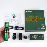 Dragonhawk Fold Pro Year of Snake Edition Wireless Tattoo Machine Pen 3000mAh Battery - Dragonhawktattoos