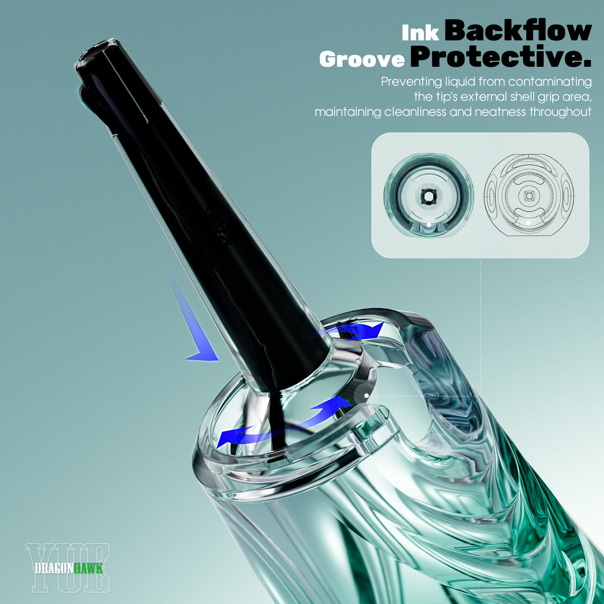 Dragonhawk Yue Cartridges Needles 0.30MM 3.5mm Taper Round Magnum - Box of 20 - Dragonhawktattoos