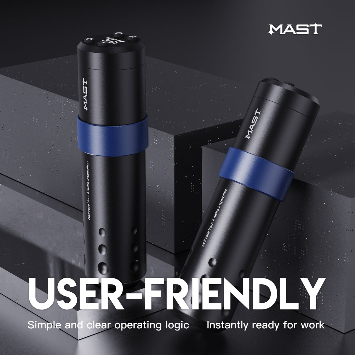 Mast A3 Wireless Tattoo Gun Rotary Pen Kit 3.5mm Stroke Length - Dragonhawktattoos