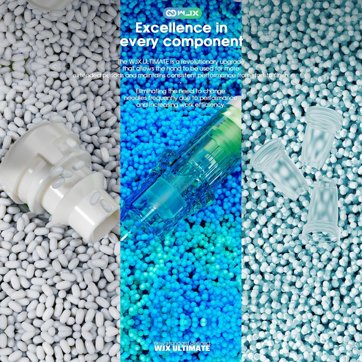 WJX ULTIMATE Cartridges Needles 0.30MM 3.5mm Taper(M) Magnum - Box of 20 - Dragonhawktattoos