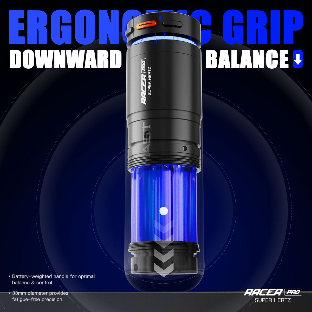 Mast Tattoo Racer Pro Tattoo Machine Gun Wireless 4.2mm Stroke Mcore-pro Motor - Dragonhawktattoos