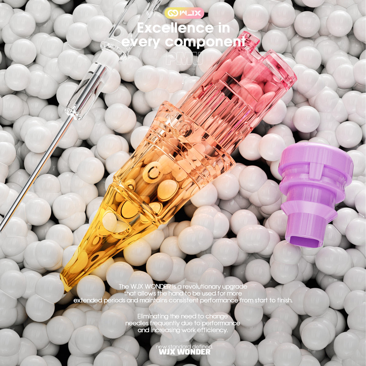 WJX Wonder PMU Tattoo Cartridges Needles Box of 20 - Dragonhawktattoos