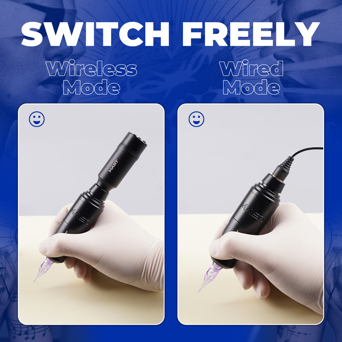 Mast Sensor2 Wireless Tattoo Pen Machine Kit - Dragonhawktattoos