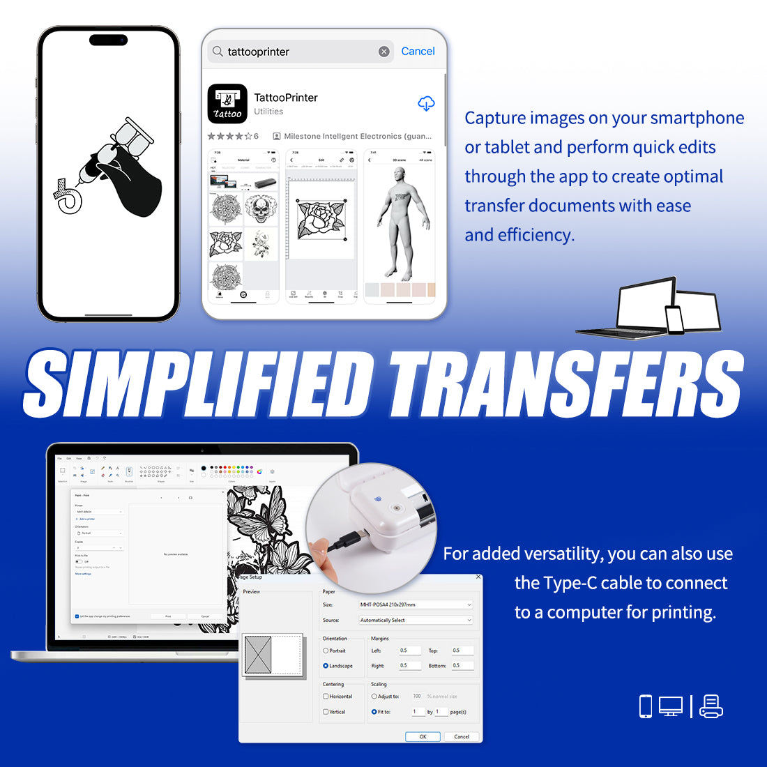 MAST Smart Wireless Printer - Dragonhawktattoos