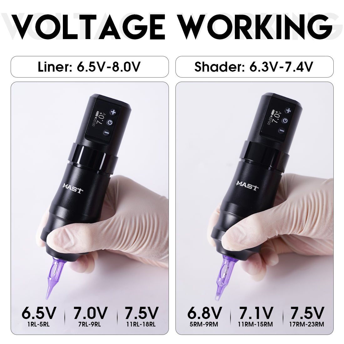Mast Mini Wireless Pro Tattoo Pen Machine Fast Charge Battery Supply - Dragonhawktattoos