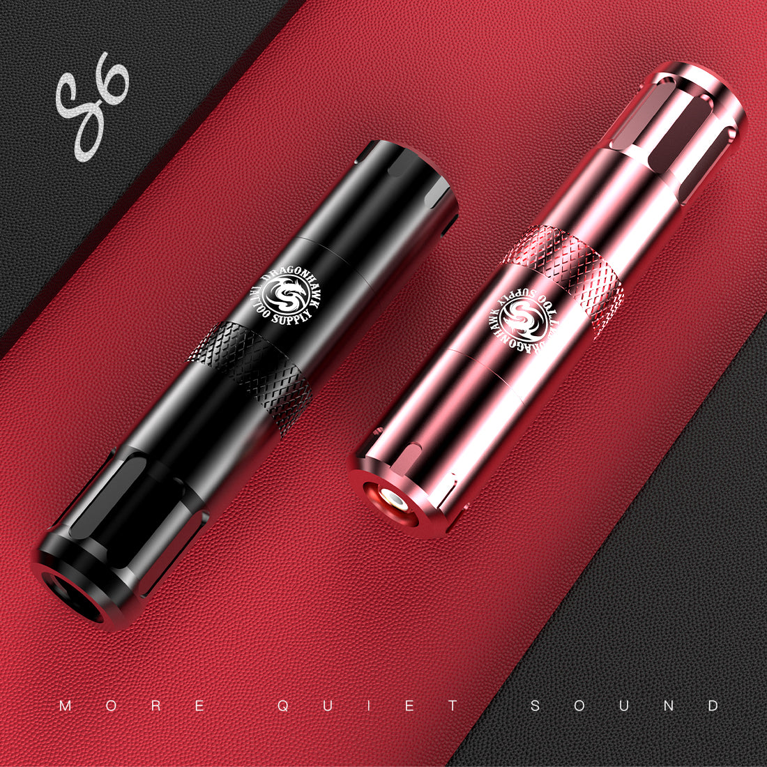 Dragonhawk S6 Rotary Tattoo Machine Black Tattoo Kits - Dragonhawktattoos