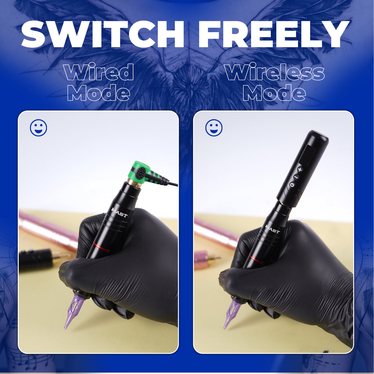 Mast Tour2 Tattoo Batteries Kit Wireless Tattoo Pen Machine - Dragonhawktattoos