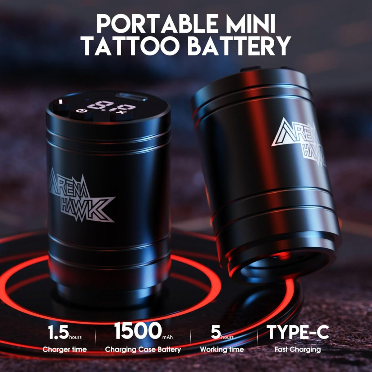 Arenahawk Cordless Complete Tattoo Gun Kit Pen Machine for Beginners - Dragonhawktattoos