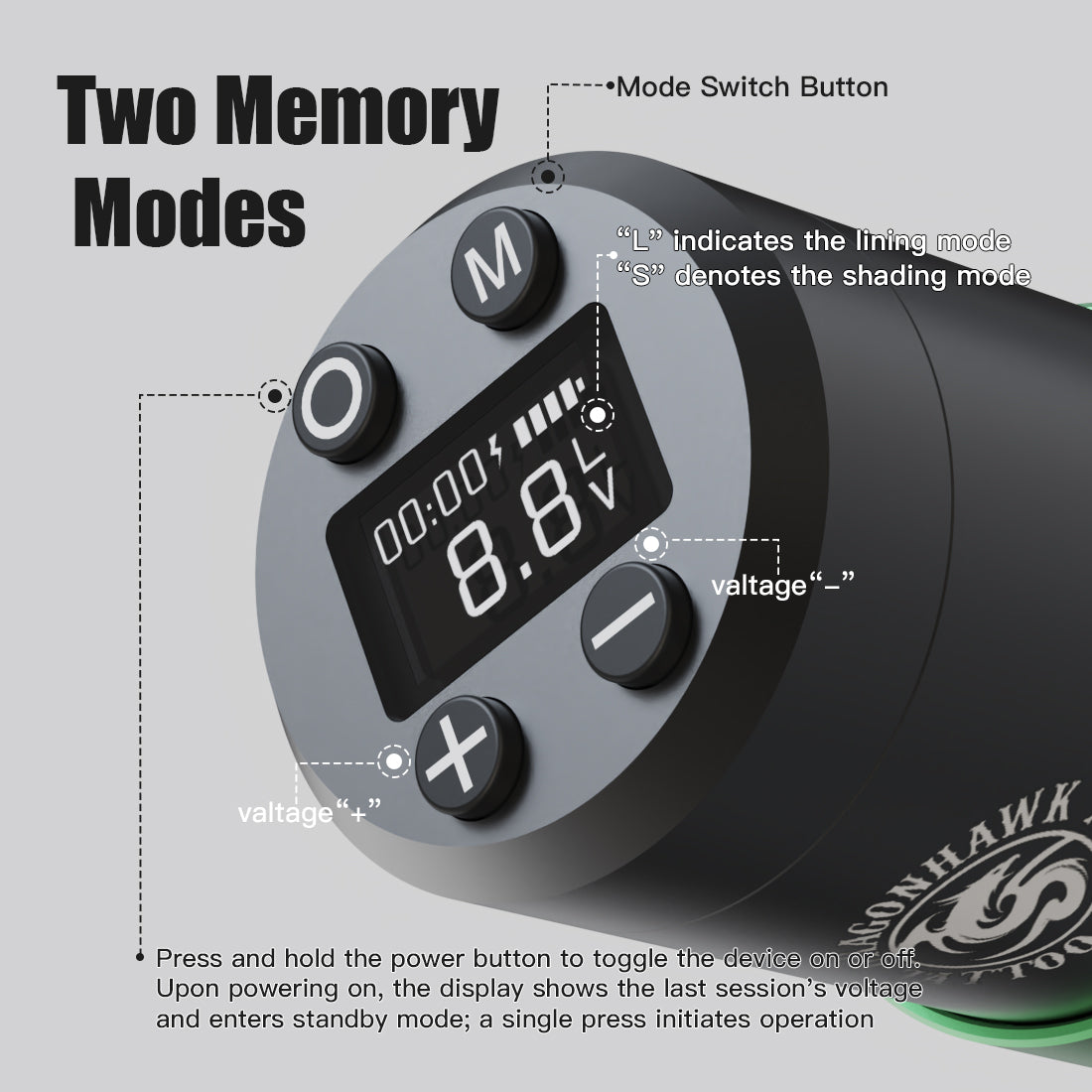 Dragonhawk Styler Wireless Pen Machine - Dragonhawktattoos