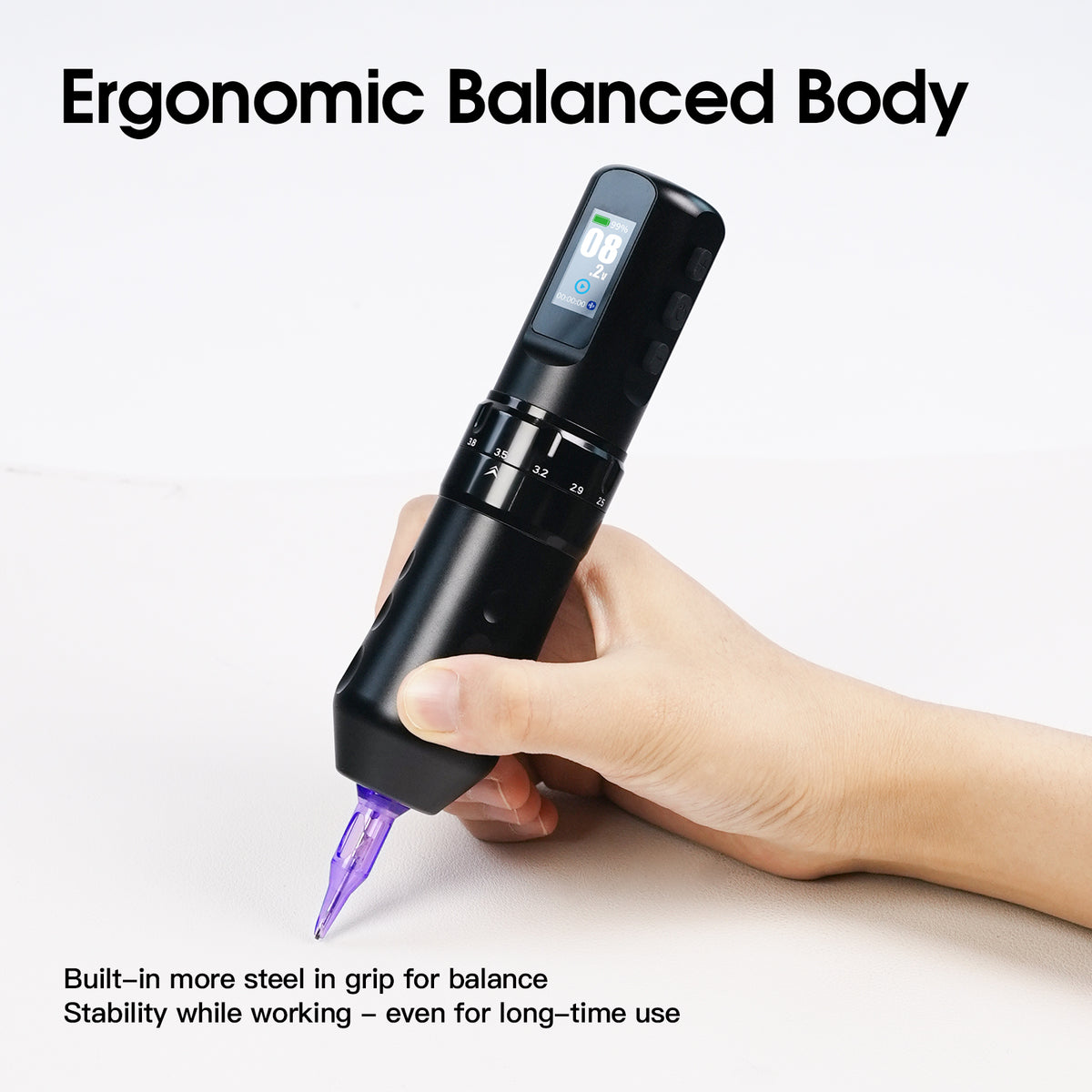 Mast Flip4 Pro Wireless Tattoo Machine Pen 2.5mm-4.5mm Strokes Length - Dragonhawktattoos