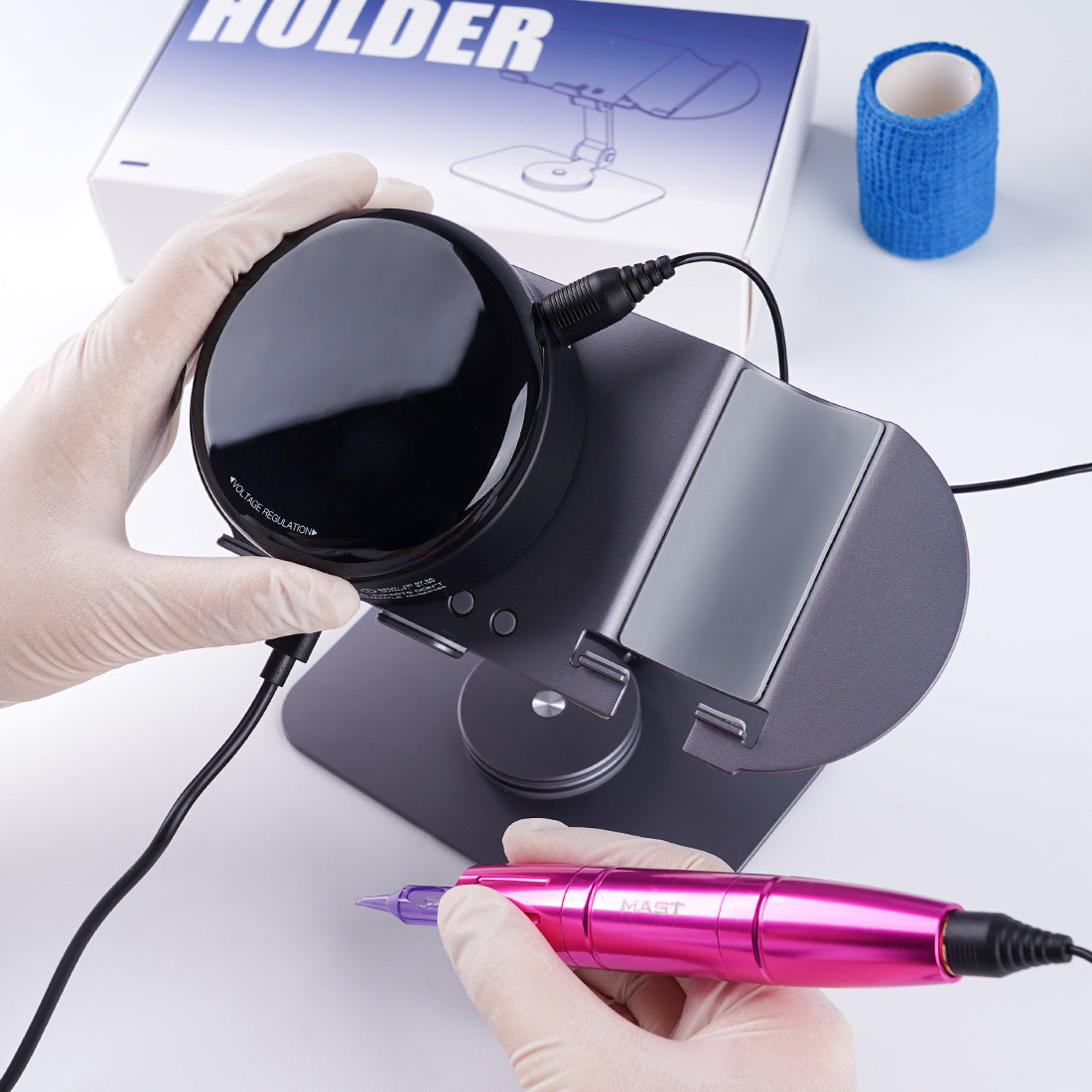 Dragonhawk Multifunctional Tattoo Pen Stand with Power Supply Support - Dragonhawktattoos