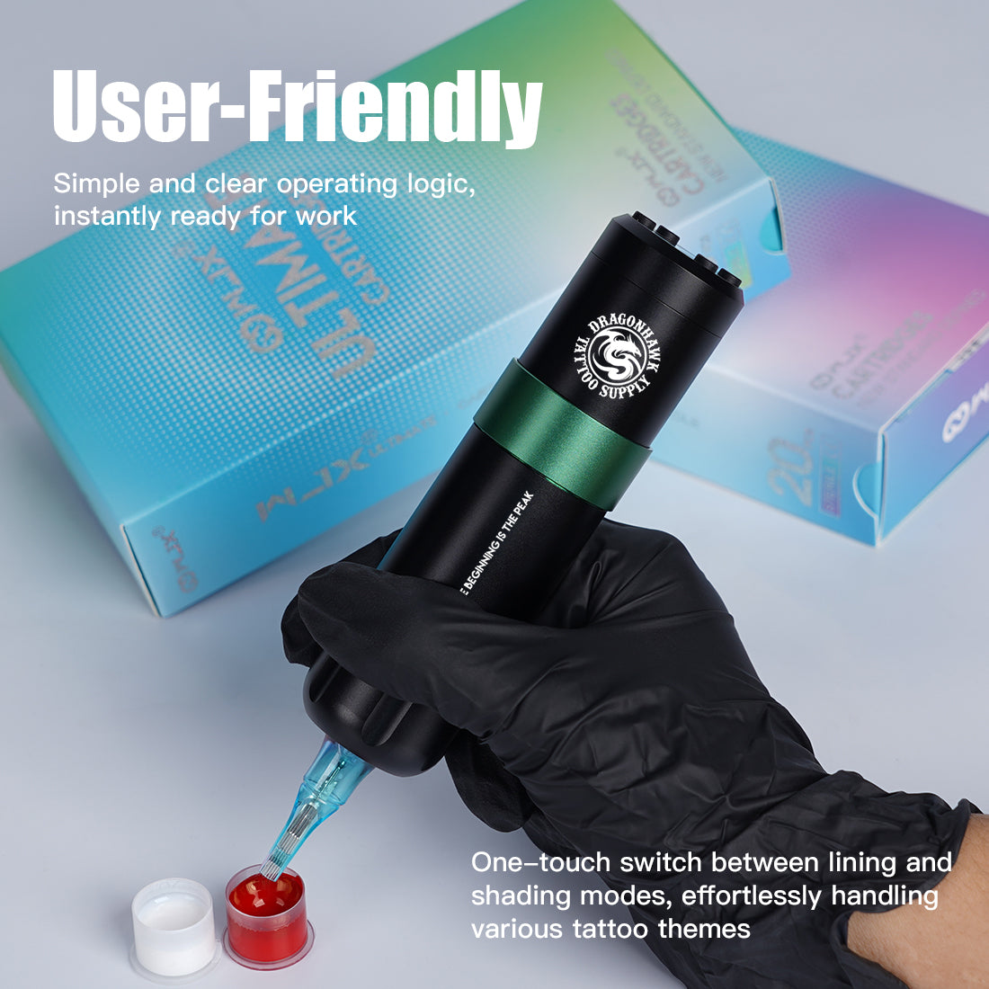 Dragonhawk Styler Wireless Pen Machine - Dragonhawktattoos