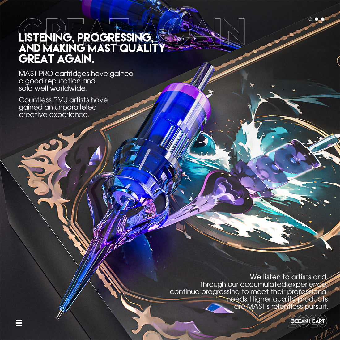 Mast Ocean Heart Cartridges Mixed Size Box of 20Pcs - Dragonhawktattoos