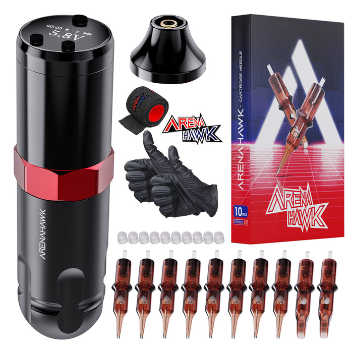 Arenahawk Ranger Wireless Tattoo Pen Machine Starter Bundle - Dragonhawktattoos