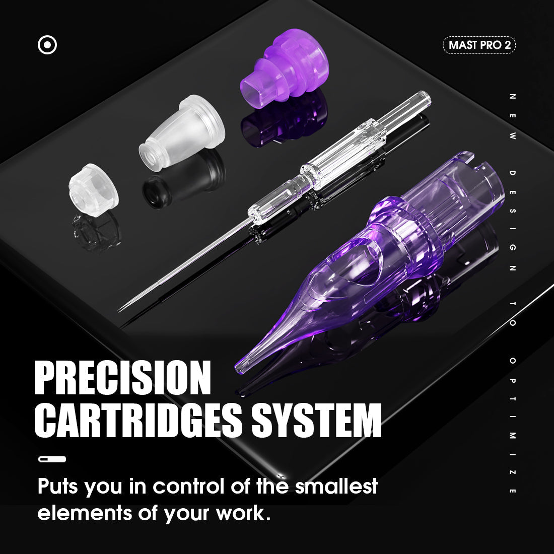 Mast Pro 2 Tattoo Cartridges 0.35MM Round Shader- Box of 20 - Dragonhawktattoos