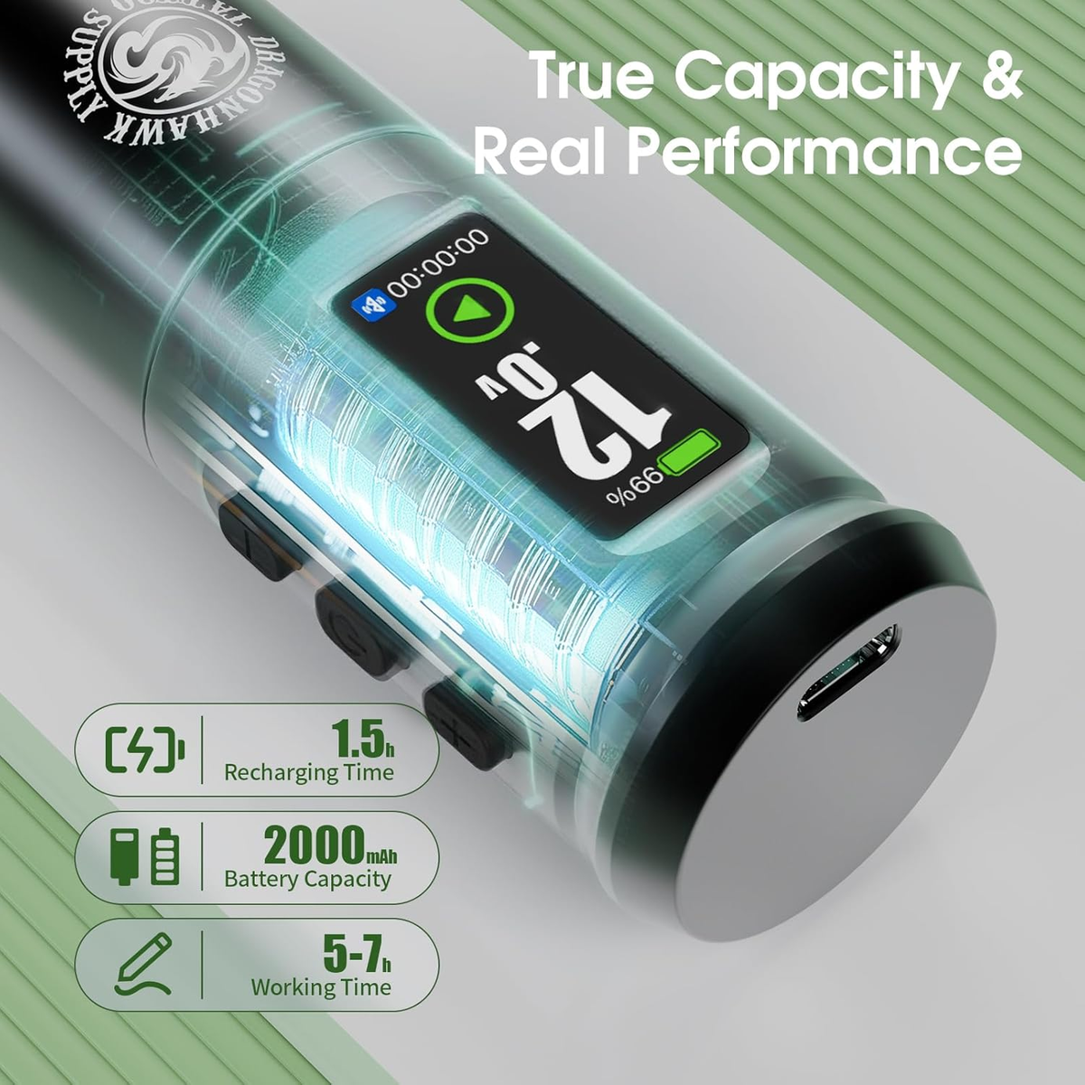 Dragonhawk A1 Pro Tattoo Machine Starter Bundle - Dragonhawktattoos