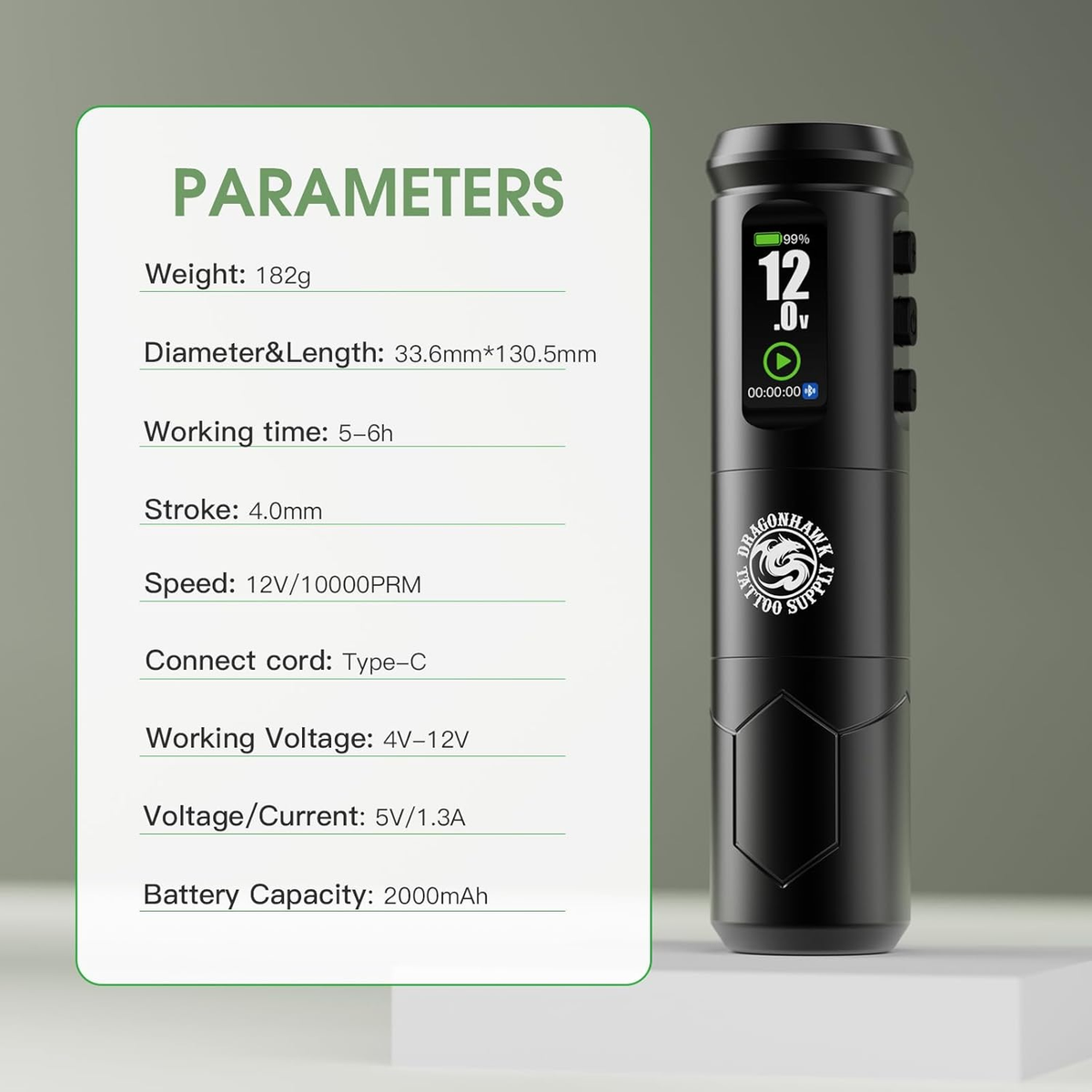 Dragonhawk A1 Pro Tattoo Machine Starter Bundle - Dragonhawktattoos