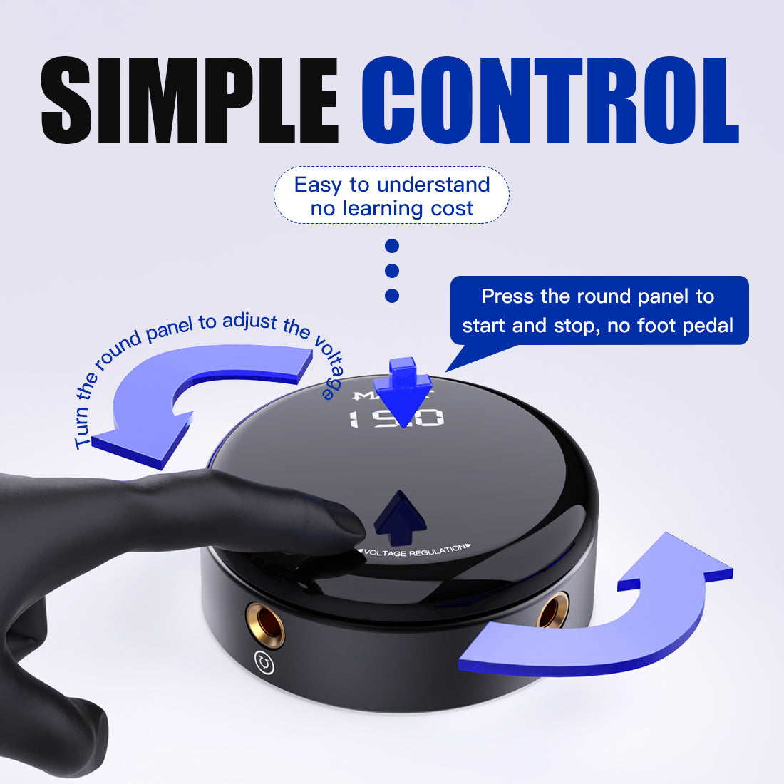 Mast Circle Tattoo Power Supply OLED Simple Power for Tattoo Machines - Dragonhawktattoos